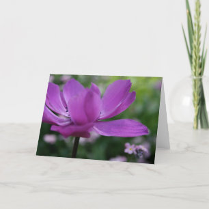 Was du versteckst? Anemone Floral Fotocard Karte