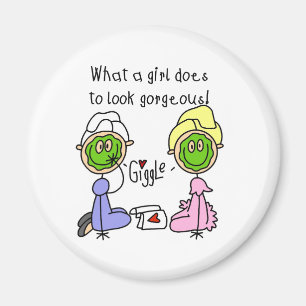 Was ein Mädchen tut, um wunderbar auszusehen! Magn Magnet