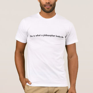 Was ein Philosoph trägt T-Shirt