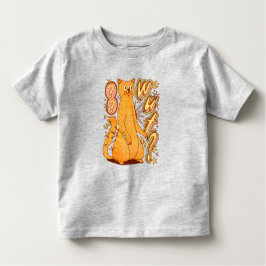 Was? / Eine Orange Cat Illustration Kleinkind T-shirt