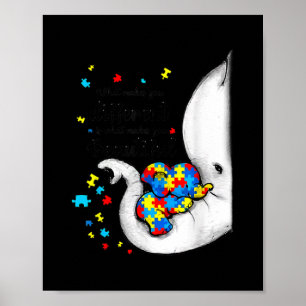 Was einen von Elefanten-Autismus unterscheidet Poster