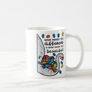 Was einen von schönem Elefantenautismus unterschei Kaffeetasse