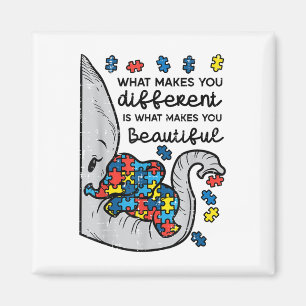 Was einen von schönem Elefantenautismus unterschei Magnet
