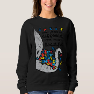 Was einen von schönem Elefantenautismus unterschei Sweatshirt