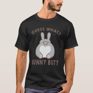 Was errätst du Häschen Hintern Süßes Kaninchen Für T-Shirt