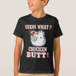 Was errätst du Hühnerpopo-Farm-Tier-Humor Hühner T-Shirt