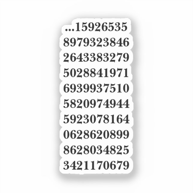 Was folgt 3.14 aufkleber (Vorderseite)