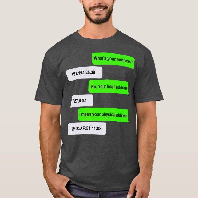 Was für ein adressenfreundlicher Netzwerkcomputer T-Shirt (Vorderseite)