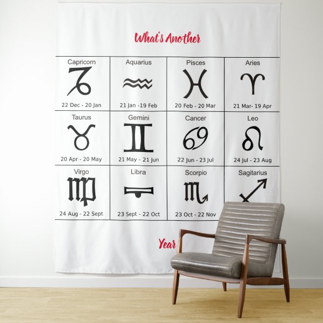 Was für ein anderes Jahr Wandteppich (Beispiel)