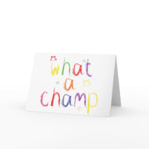 Was für ein Champions-Glückwünsche