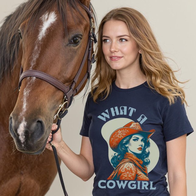 Was für ein Cowgirl Vintag Coquette T-Shirt (What A Cowgirl Vintage Coquette T-Shirt.)
