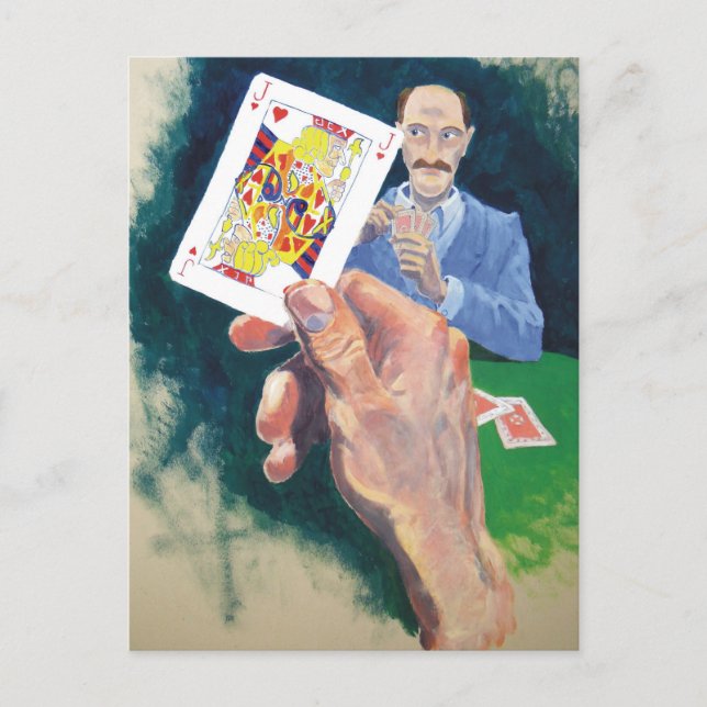 Was für ein dreckiger Trick Postkarte (Vorderseite)