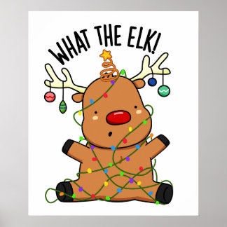Was für ein Elch-Funny-Tier? Poster