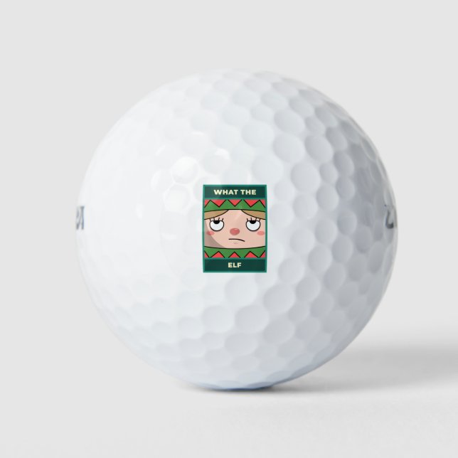 Was für ein Elf Golfball (Vorderseite)