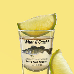 Was für ein Fang Walleye Hochzeit Datum Gefällig Schnapsglas
