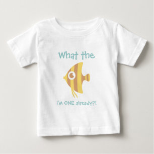 Was für ein Fisch ich schon bin eins, zum ersten G Baby T-shirt