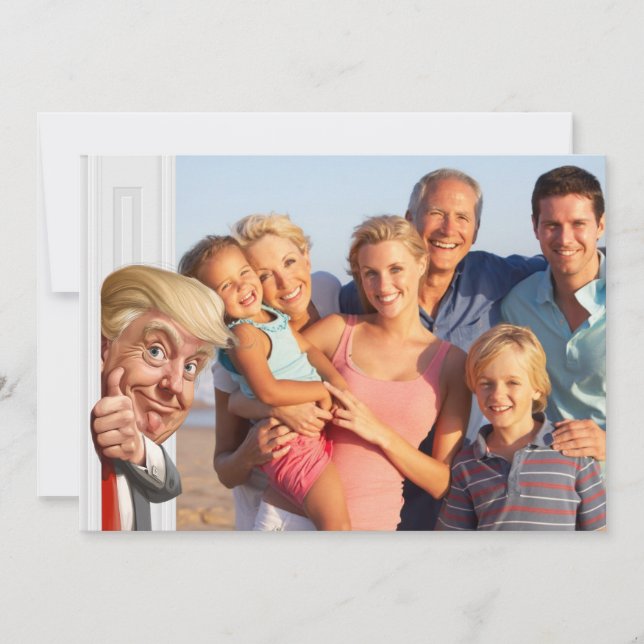 Was für ein FOTOBOMB Feiertagskarte (Vorderseite)