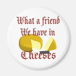 Was für ein Freund wir in Käse haben Magnet