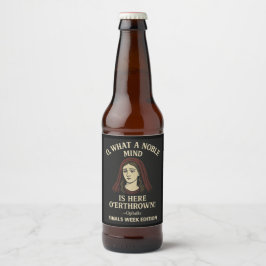 Was für ein Geist ist gestürzt Bierflaschenetikett