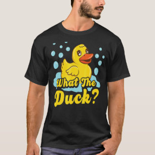 Was für ein gelber Duckkautschuk-Ducky-Quack T-Shirt