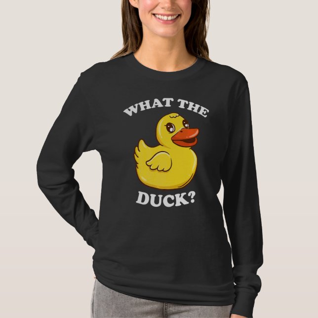 Was für ein gelbes Entenschnabel-Quack T-Shirt (Vorderseite)