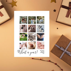 Was für ein Jahr 12 Fotos Weihnachten Personalisie