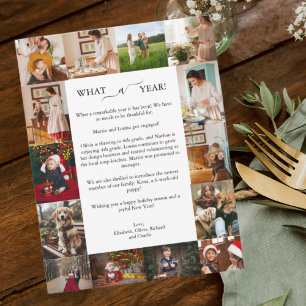 Was für ein Jahr 14. FotoCollage Frohe Weihnachten