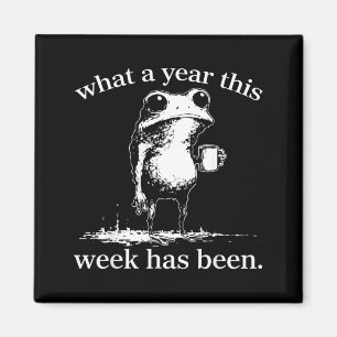 Was für ein Jahr diese Woche für einen Frosch gewe Magnet