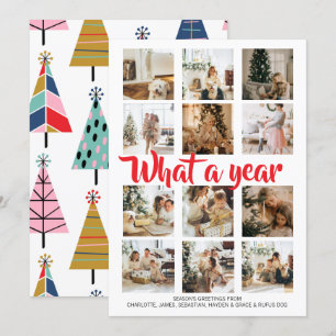 Was für ein Jahr Foto Weihnachten Personalisiert