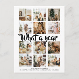 Was für ein Jahr Foto Weihnachten Personalisiert