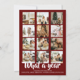 Was für ein Jahr Foto Weihnachten Personalisiert