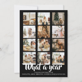 Was für ein Jahr Foto Weihnachten Personalisiert