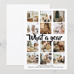 Was für ein Jahr Foto Weihnachten Personalisiert