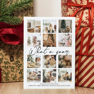 Was für ein Jahr Foto Weihnachten Personalisiert