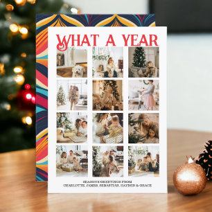 Was für ein Jahr Foto Weihnachten Personalisiert