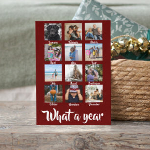 Was für ein Jahr Foto Weihnachten Personalisiert