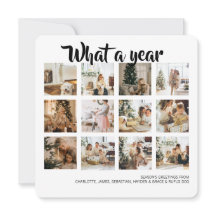 Was für ein Jahr Foto Weihnachten Personalisiert