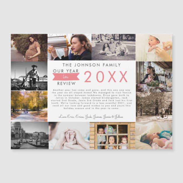 Was für ein Jahr im Jahr der Überprüfung Foto Coll Magnetkarte (Vorderseite)