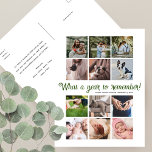 Was für ein Jahr Minimalistisch 12 FotoCollage Wei Feiertagspostkarte<br><div class="desc">Schicken Sie Ihre Weihnachtswünsche an Ihre Familie und Ihre Freunde, während Sie einige Ihrer Lieblingsmomente aus diesem Jahr präsentieren! Diese moderne, minimalistische Weihnachtskarte mit mehreren Fotos bietet eine Collage von zwölf quadratischen Fotos und eine Mischung aus festlicher Schrift und einfacher moderner Typografie. Unten steht in elegantem Schriftsatz geschrieben:"Was für ein...</div>