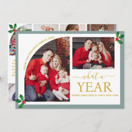 Was für ein Jahr Multi Foto Collage Weihnachten Go Karte