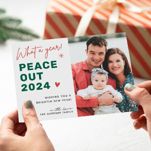 Was für ein Jahr Peace Out 2022 Frohe Weihnachten 