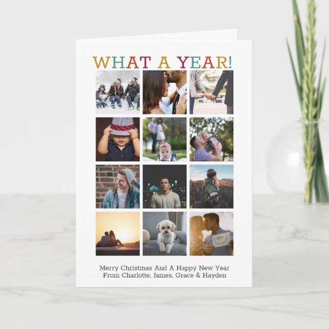 Was für ein Jahr Weihnachten im Foto - Jahr der Üb (Vorderseite)