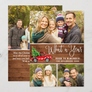 Was für ein Jahr Weihnachten Rot Farm LKW 4 Foto B