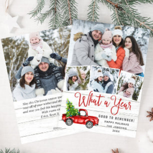 Was für ein Jahr Weihnachten Rot Farm LKW 5 Foto
