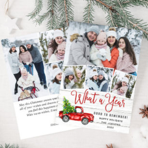 Was für ein Jahr Weihnachten Rot Farm LKW 7 Foto