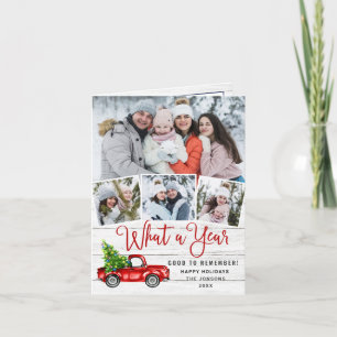 Was für ein Jahr Weihnachten Rote Farm LKW 3 Foto