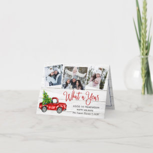 Was für ein Jahr Weihnachten Rote Farm LKW 3 Foto