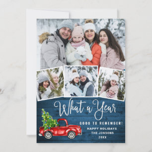 Was für ein Jahr Weihnachten Rote Farm LKW 4 Foto