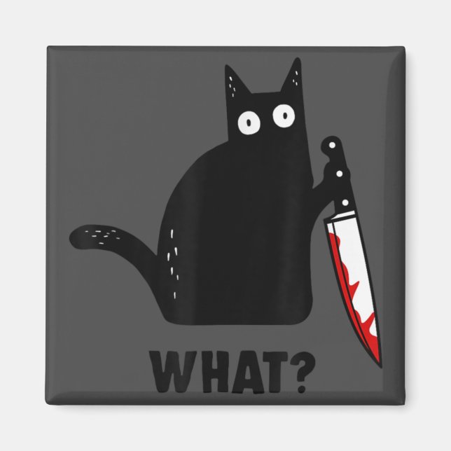 Was für ein Katzenmord mit dem Horror halloween Magnet (Vorne)