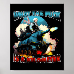 Was für ein Kilometer George Washington Juli Poster